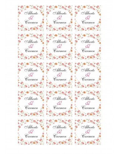 Papel de Azúcar Galletas de Boda