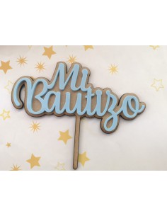 Topper para tarta bautizo