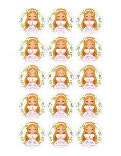 Papel de azúcar comunion personalizado