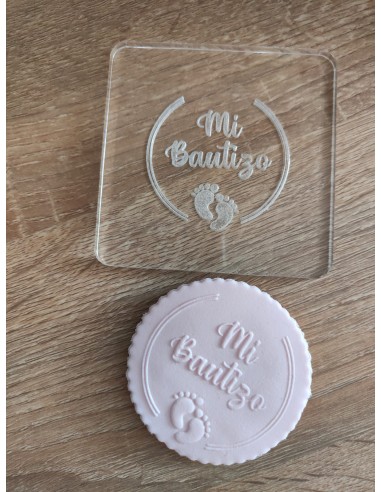 Sello para galletas Mi Bautizo Pies Bebé