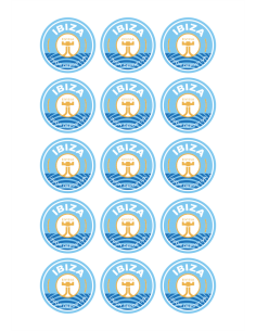 Papel de azúcar UD Ibiza galletas