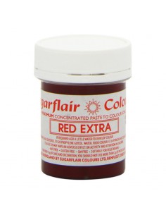 Colorante en pasta rojo extra Sugarflair