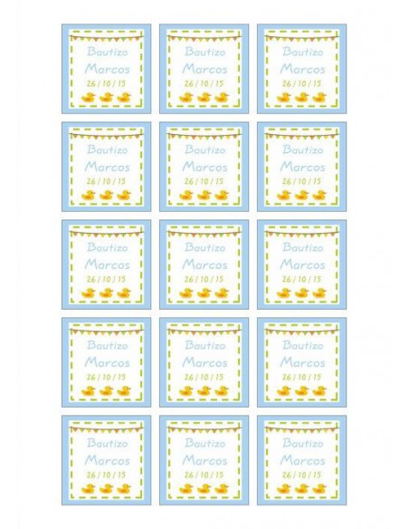 Papel de azúcar bautizo para galletas