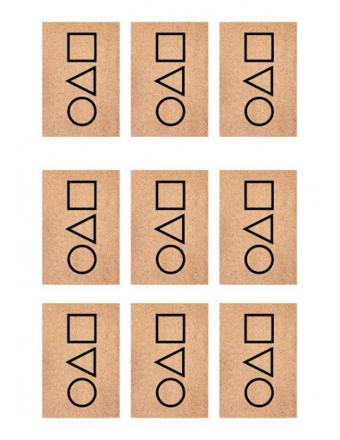 Papel de azúcar El Juego del Calamar para galletas rectangular