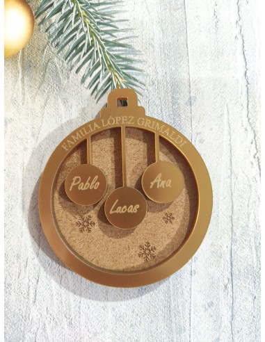 bola nombres familia navidad personalizada