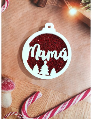 bola abetos navidad personalizada