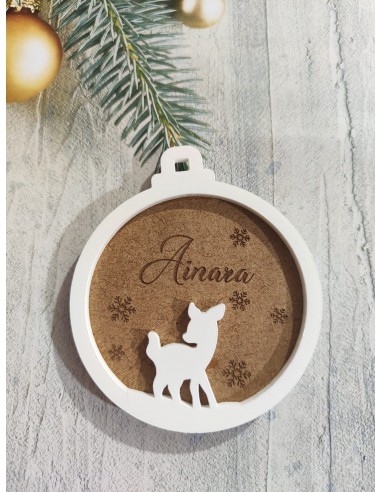bola bambi navidad personalizada