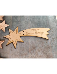 Estrella fugaz de Navidad personalizada 2