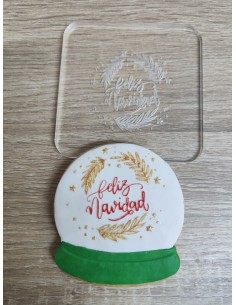 Sello para galletas Feliz Navidad