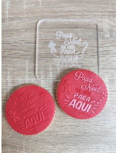Sello para galletas Feliz Navidad Gnomos
