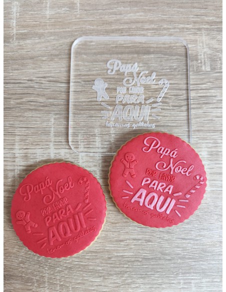 Sello para galletas Feliz Navidad Gnomos