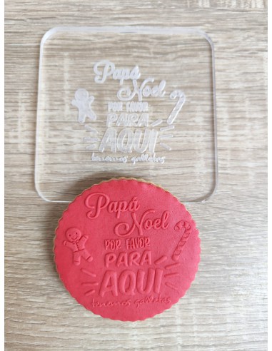 Sello para galletas Feliz Navidad Gnomos