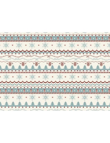Papel de azúcar estampado Navideño