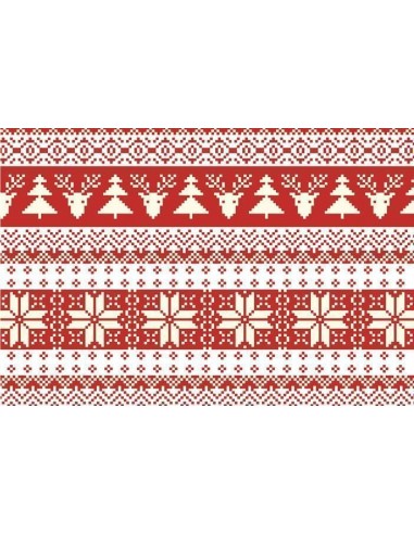 Papel de azúcar estampado Navideño