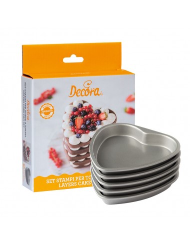 Moldes layer cake corazón