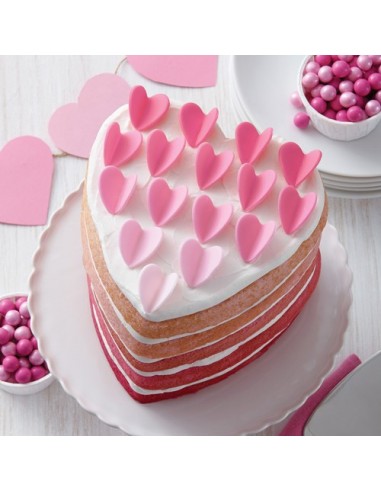 Moldes layer cake corazón