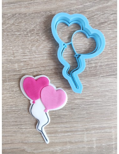 Cortador + marcador Globos corazones