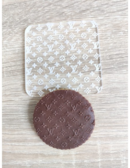 Sello Textura Louis Vuitton para fondant
