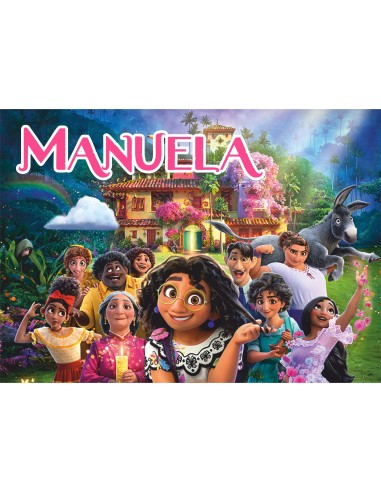 Papel de azúcar rectangular Encanto personalizado