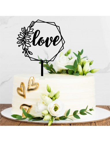 Topper Hexagonal Love