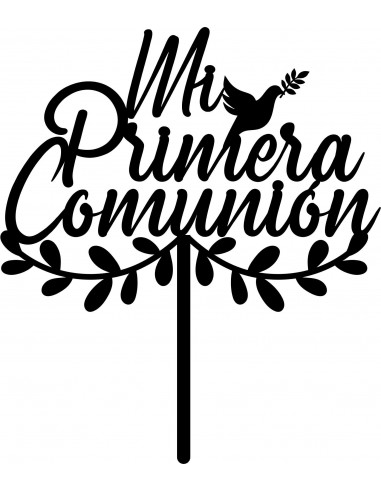 Topper para tarta Mi Primera Comunión