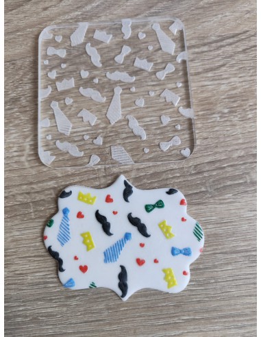 Sello para galletas textura día del padre