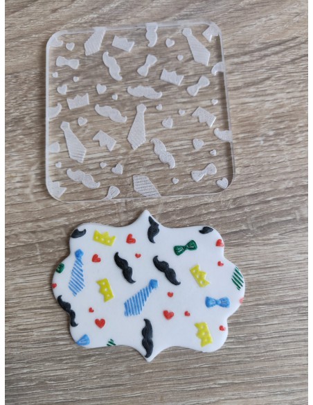 Sello para galletas textura día del padre