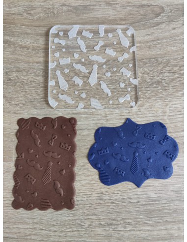 Sello para galletas textura día del padre