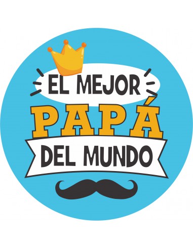 Papel de azúcar tarta Mejor Papá del Mundo