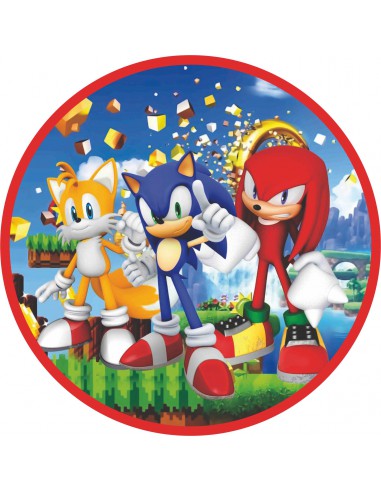 Papel de azúcar para tarta Sonic
