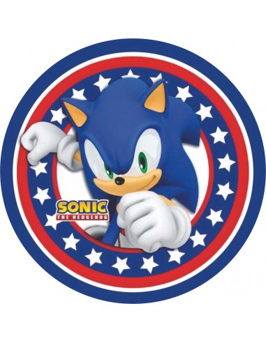 Papel de azúcar para tarta Sonic