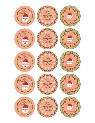 Papel de azúcar navideño para galletas