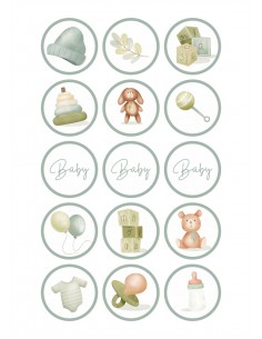 Papel de azúcar para galletas Bebé