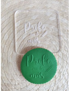Sello para galletas Profe eres lo más