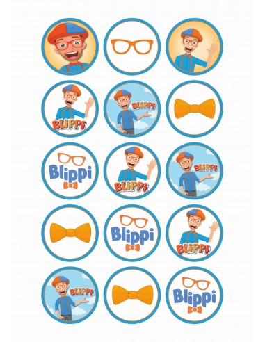 Papel de azúcar para galletas Blippi