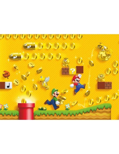 Papel de azúcar tarta Super Mario Bros