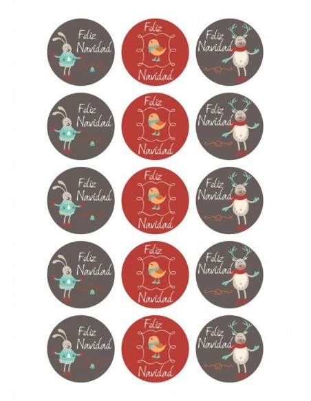 Papel de azúcar navideño para galletas