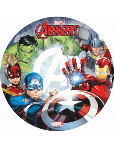 Papel de azúcar tarta Avengers 20 cm