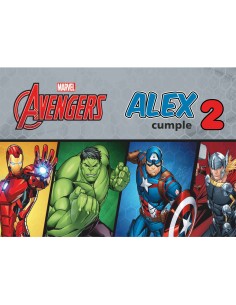 Papel de azúcar Avengers personalizado