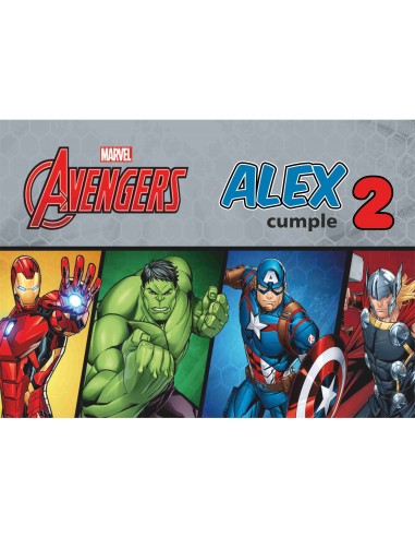 Papel de azúcar Avengers personalizado