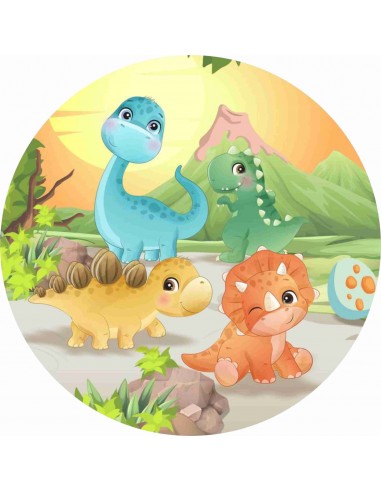 Papel de azúcar dinosaurios infantiles