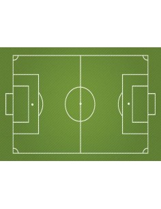 Papel de azúcar campo de futbol