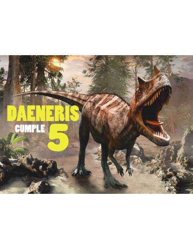 Papel de azúcar dinosaurios personalizado