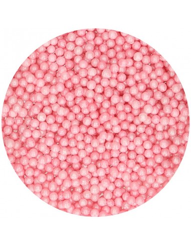 Perlas de azúcar rosas