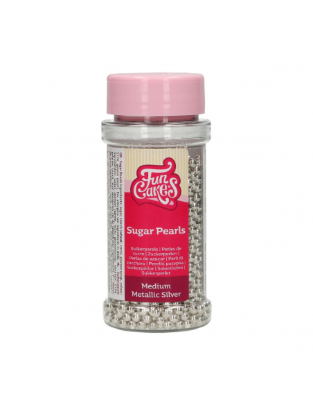 Perlas de azúcar plata