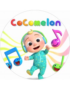 Papel de azúcar Cocomelón para tarta