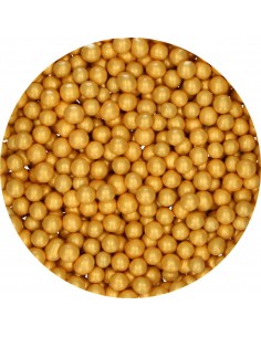 Perlas de chocolate doradas