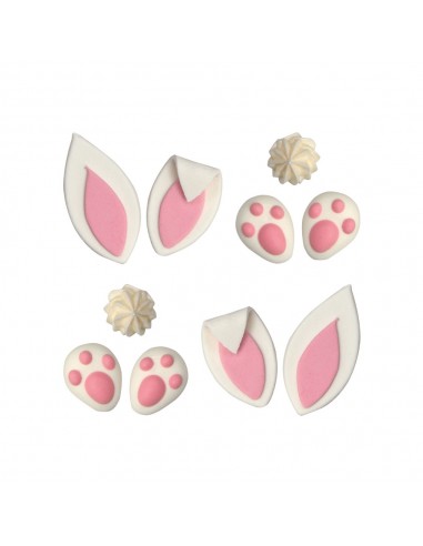 Figuras de azúcar conejos de Pascua