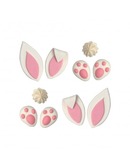 Figuras de azúcar conejos de Pascua