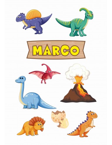 Papel de azúcar figuras dinosaurios